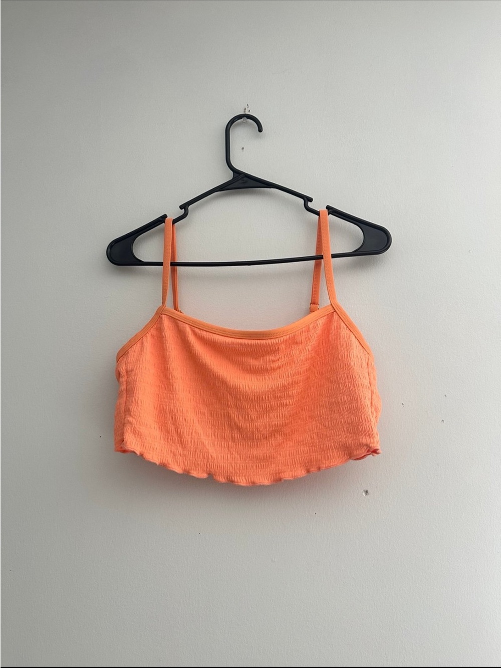 Xhilaration Women’s Orange Ruffled Bathing Suit Top Size XL